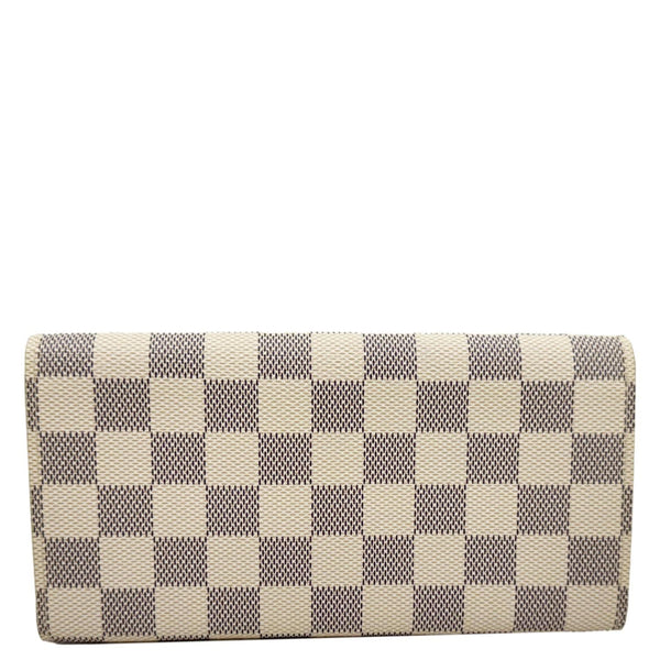 LOUIS VUITTON Emilie Damier Azur Wallet Rose Ballerine