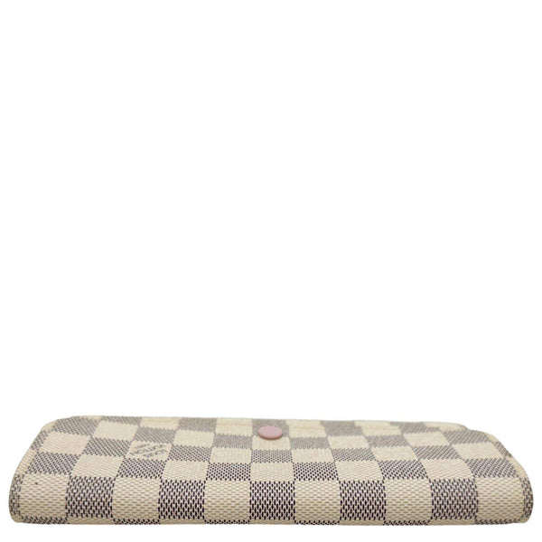 LOUIS VUITTON Emilie Damier Azur Wallet Rose Ballerine