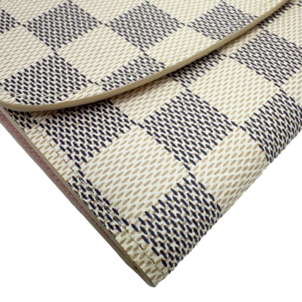 LOUIS VUITTON Emilie Damier Azur Wallet Rose Ballerine