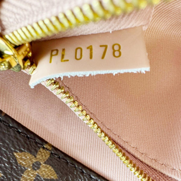 LOUIS VUITTON Cherrywood BB Vernis Leather Crossbody Bag Pink