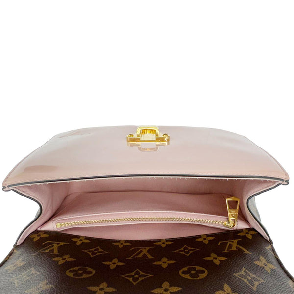 LOUIS VUITTON Cherrywood BB Vernis Leather Crossbody Bag Pink
