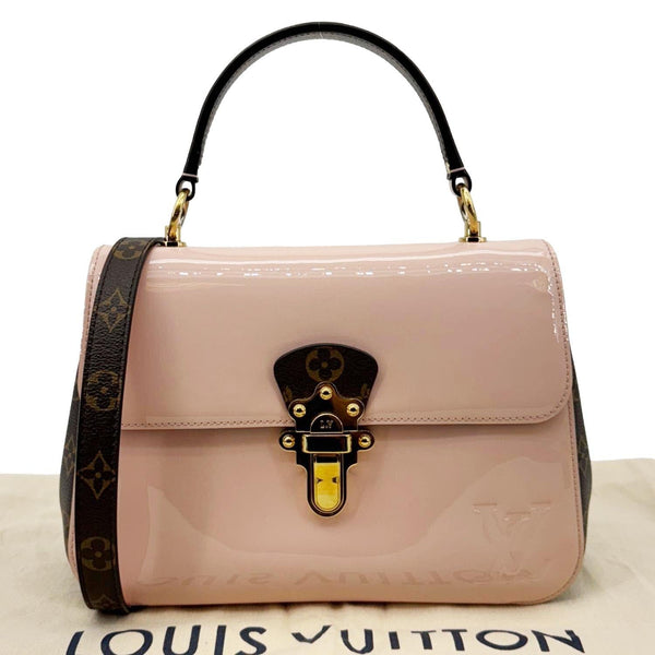 LOUIS VUITTON Cherrywood BB Vernis Leather Crossbody Bag Pink