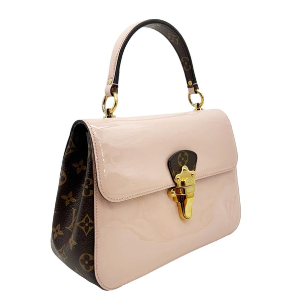 LOUIS VUITTON Cherrywood BB Vernis Leather Crossbody Bag Pink