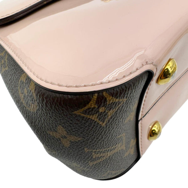 LOUIS VUITTON Cherrywood BB Vernis Leather Crossbody Bag Pink