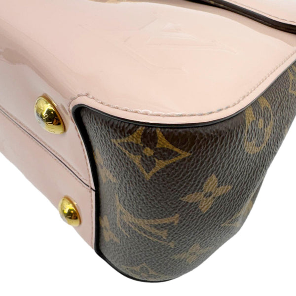 LOUIS VUITTON Cherrywood BB Vernis Leather Crossbody Bag Pink