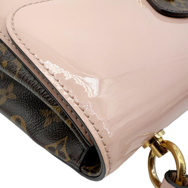 LOUIS VUITTON Cherrywood BB Vernis Leather Crossbody Bag Pink