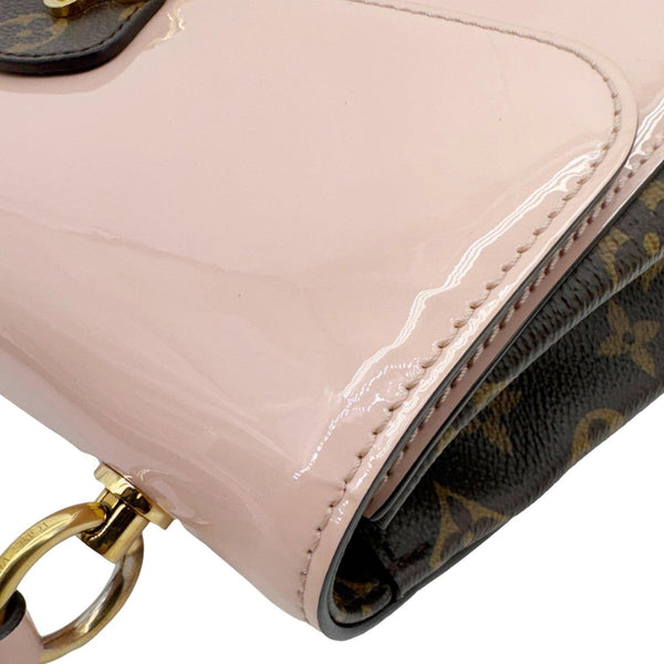 LOUIS VUITTON Cherrywood BB Vernis Leather Crossbody Bag Pink