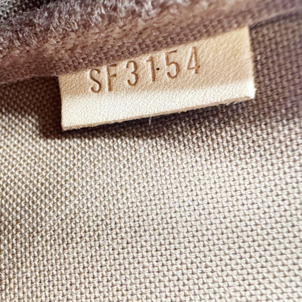 LOUIS VUITTON Multi Pochette Accessoires Monogram Canvas Wristlet Brown