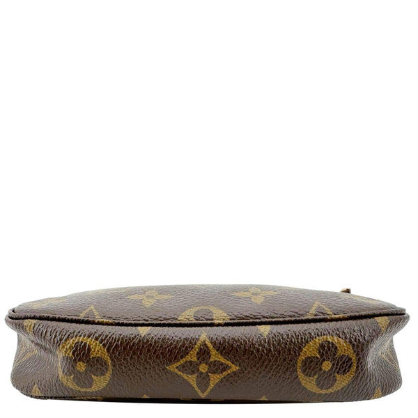 LOUIS VUITTON Multi Pochette Accessoires Monogram Canvas Wristlet Brown