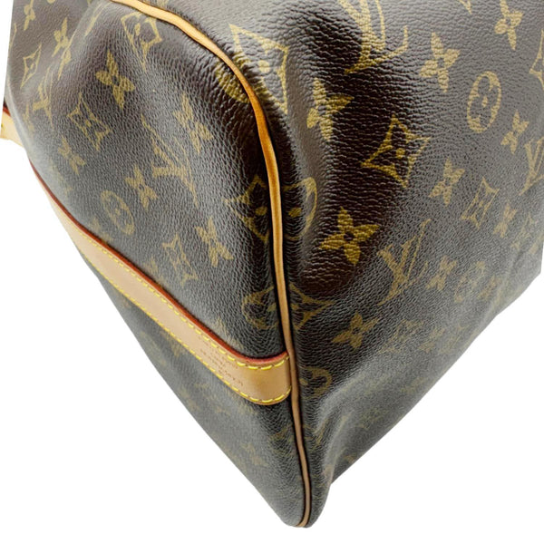 LOUIS VUITTON Keepall 55 Bandouliere Monogram Canvas Travel Bag Brown