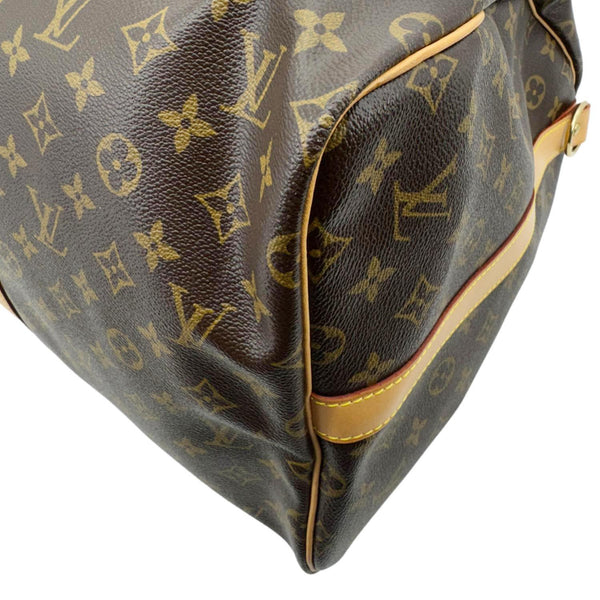 LOUIS VUITTON Keepall 55 Bandouliere Monogram Canvas Travel Bag Brown