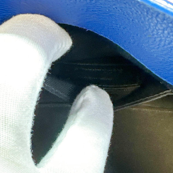 YVES SAINT LAURENT Sac De Jour Leather Shoulder Bag Blue