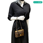 LOUIS VUITTON Vanity Monogram Reverse Canvas Chain Crossbody Bag Brown