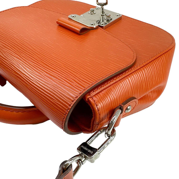 LOUIS VUITTON Eden PM Epi Leather Top Handle Shoulder Bag Orange