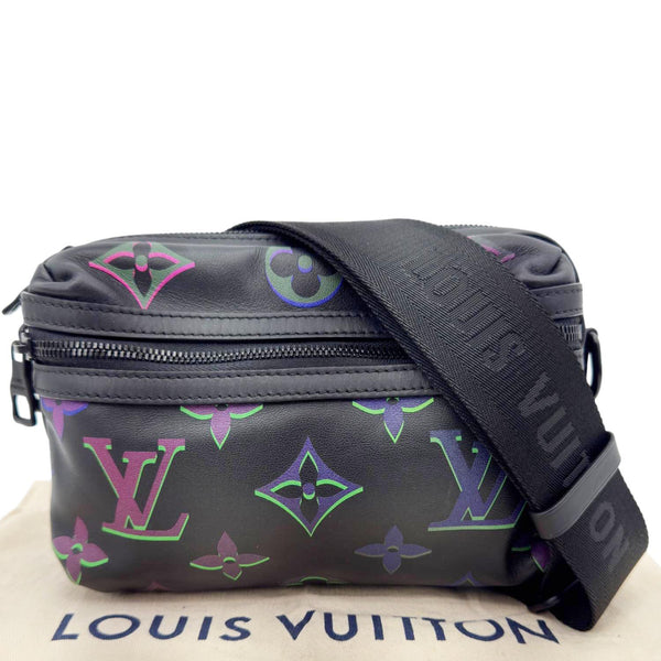 LOUIS VUITTON Comet PM Spotlight Monogram Giant Leather Messenger Bag Black