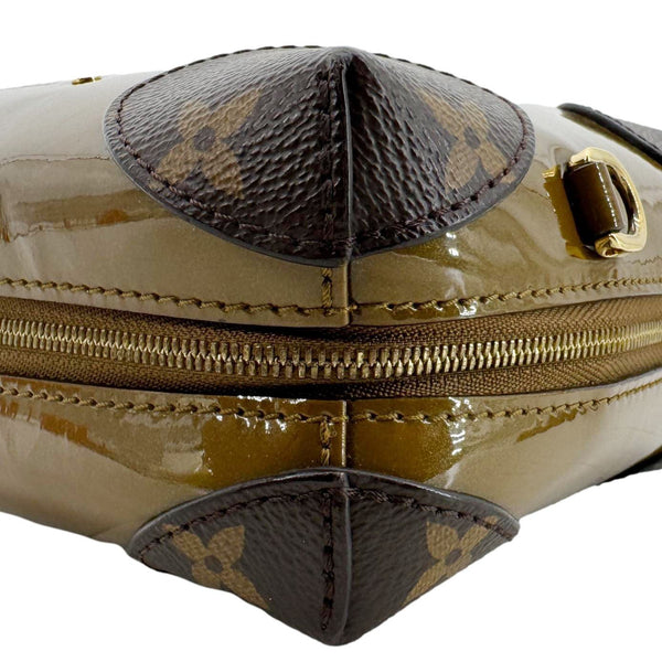 LOUIS VUITTON Venice Monogram Vernis Leather Shoulder Bag Bronze
