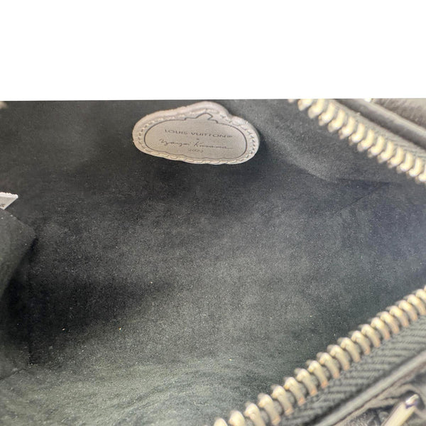 LOUIS VUITTON LV x YK Nano Speedy Monogram Empreinte Leather Shoulder Bag Black