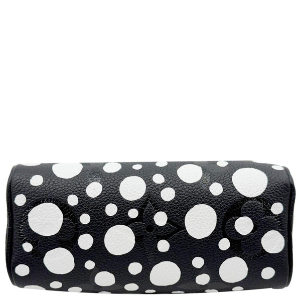 LOUIS VUITTON LV x YK Nano Speedy Monogram Empreinte Leather Shoulder Bag Black