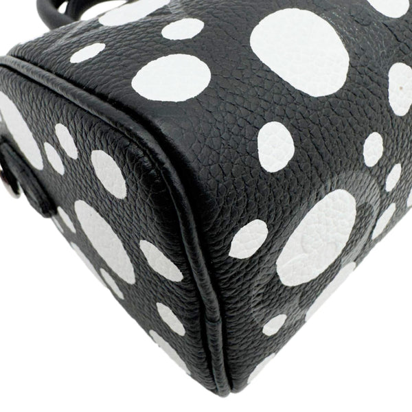 LOUIS VUITTON LV x YK Nano Speedy Monogram Empreinte Leather Shoulder Bag Black