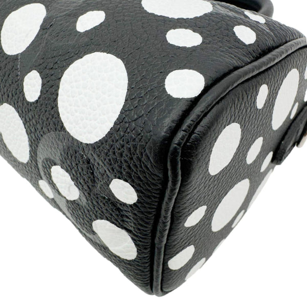 LOUIS VUITTON LV x YK Nano Speedy Monogram Empreinte Leather Shoulder Bag Black