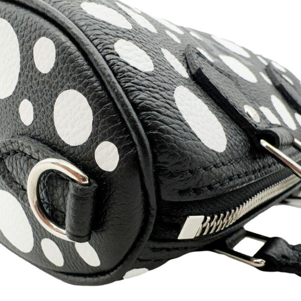 LOUIS VUITTON LV x YK Nano Speedy Monogram Empreinte Leather Shoulder Bag Black