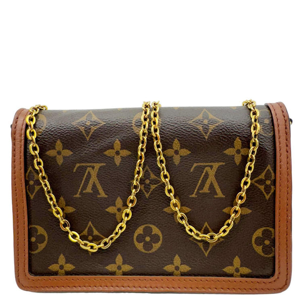 LOUIS VUITTON Dauphine Monogram Reverse Canvas Shoulder Bag Brown
