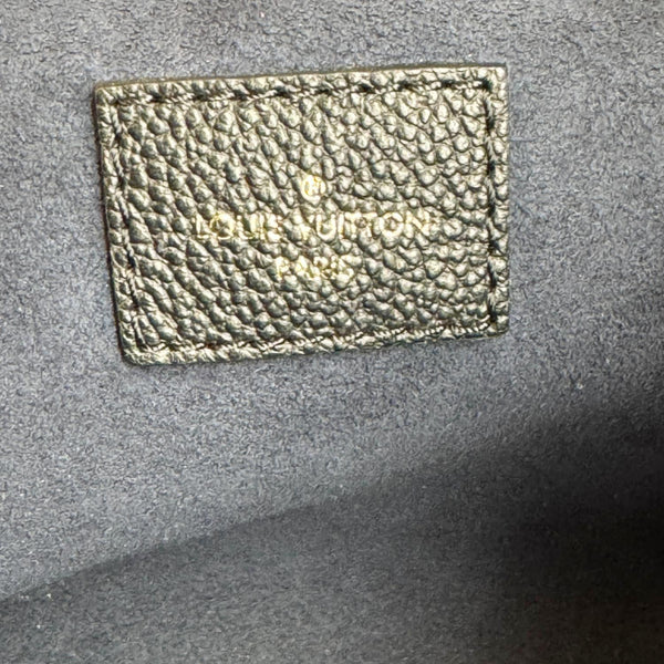 LOUIS VUITTON Neverfull MM Empreinte Leather Tote Shoulder Bag Black