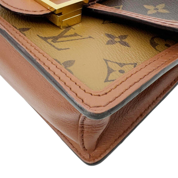 LOUIS VUITTON Dauphine Monogram Reverse Canvas Shoulder Bag Brown