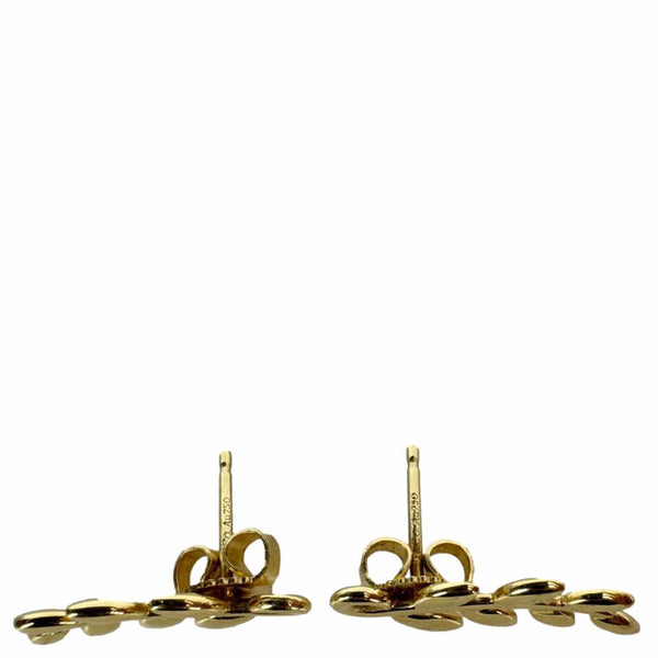 TIFFANY & CO Olive Leaf Climber 18k Gold Earrings Yellow