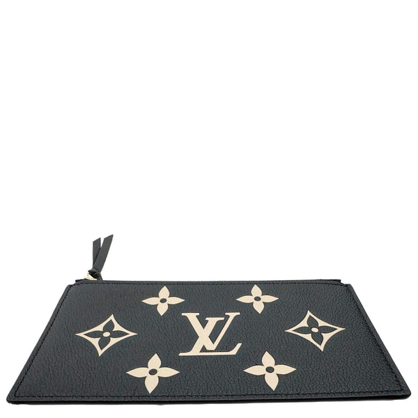 LOUIS VUITTON Felicie Monogram Giant Crafty Empreinte Leather Zip Insert Pouch Bicolor