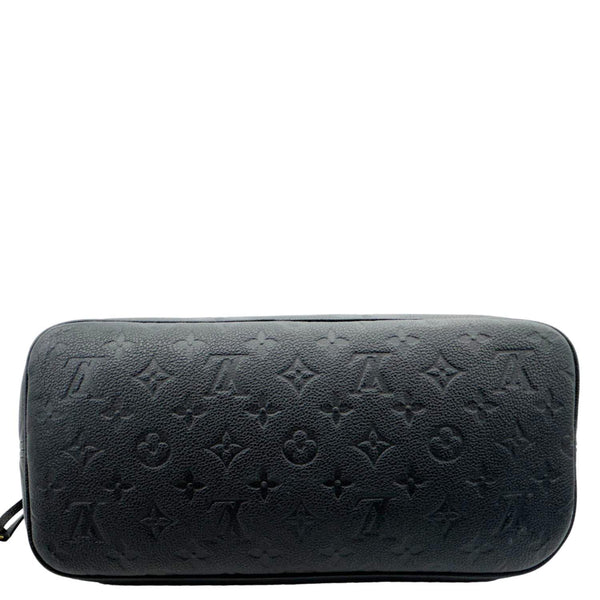 LOUIS VUITTON Neverfull MM Empreinte Leather Tote Shoulder Bag Black