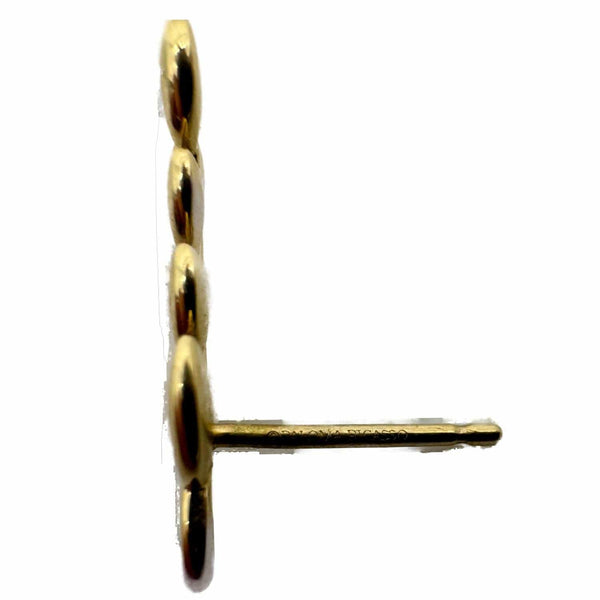 TIFFANY & CO Olive Leaf Climber 18k Gold Earrings Yellow