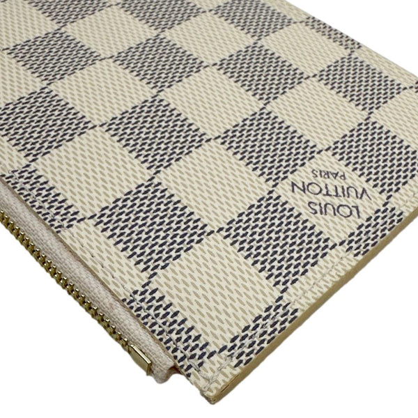 LOUIS VUITTON Felicie Damier Azur Insert Zip Pouch Rose Ballerine