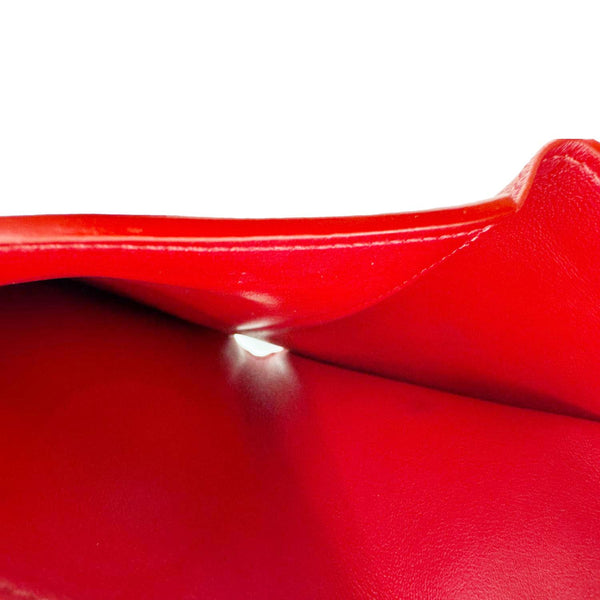 LOUIS VUITTON Capucines Taurillon Leather Compact Wallet Red