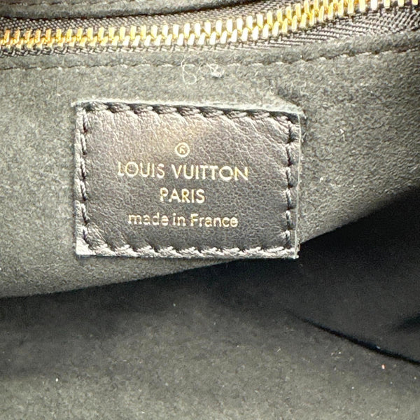 LOUIS VUITTON Petite Malle Souple Monogram Canvas Shoulder Bag Black