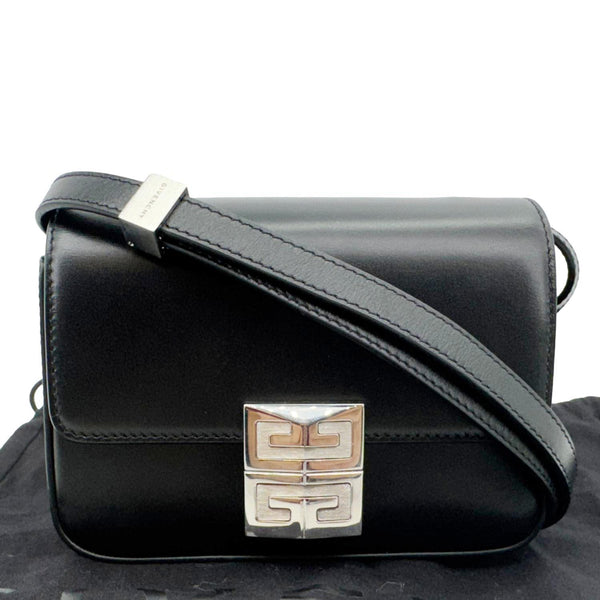 GIVENCHY 4G Small Smooth Leather Crossbody Bag Black