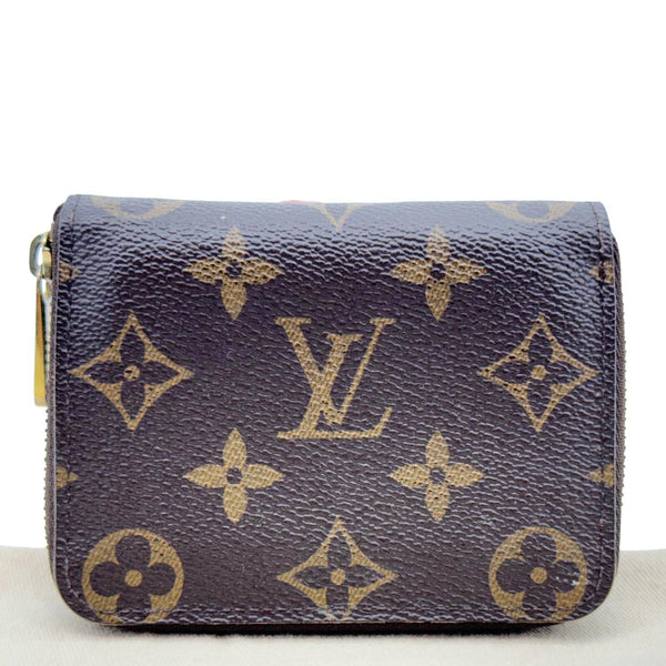 LOUIS VUITTON Monogram Canvas Zippy Coin Purse Brown
