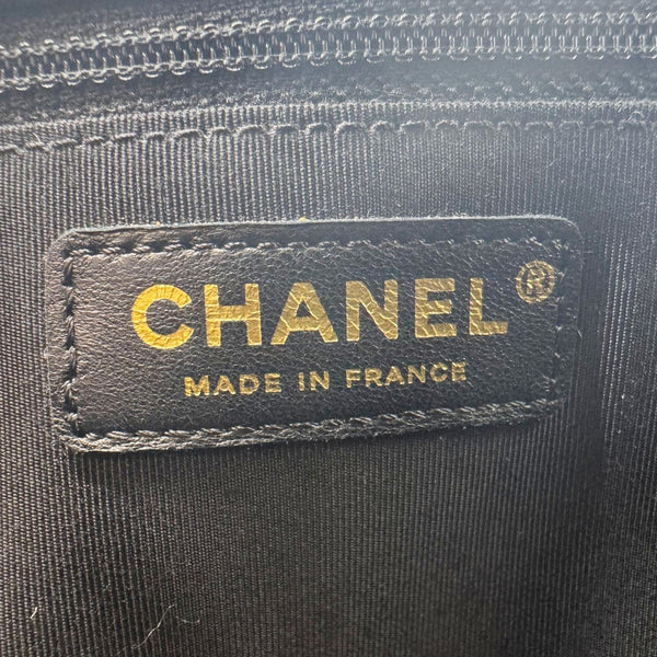 CHANEL Boy Flap Large Quilted Leather Crossbody Bag Black