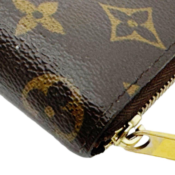 LOUIS VUITTON Monogram Canvas Zippy Coin Purse Brown