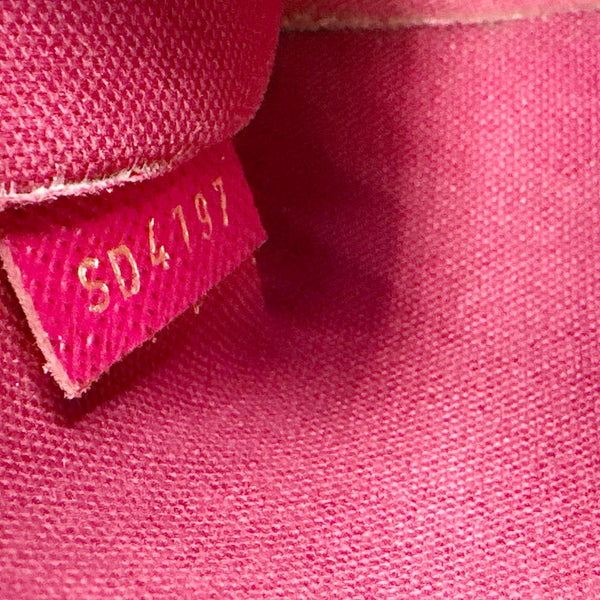 LOUIS VUITTON Felicie Pochette Monogram Canvas Crossbody Bag Brown