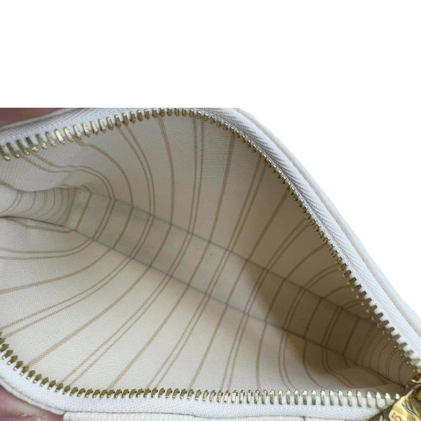 LOUIS VUITTON Easy Pouch On Strap Empreinte Leather Shoulder Bag Pouch Cream