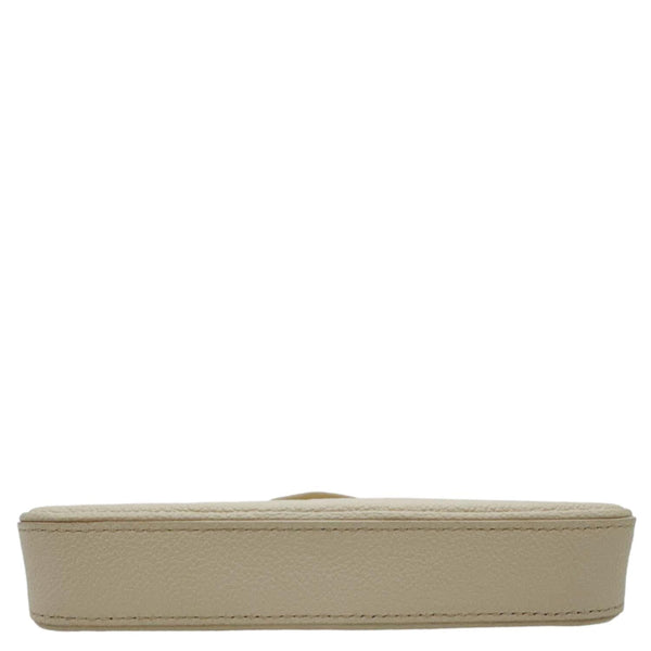 LOUIS VUITTON Easy Pouch On Strap Empreinte Leather Shoulder Bag Pouch Cream