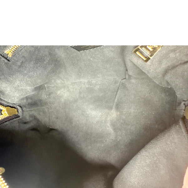 LOUIS VUITTON Petite Malle Souple Monogram Empreinte Shoulder Bag Black