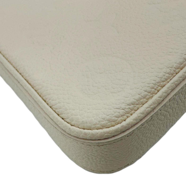 LOUIS VUITTON Easy Pouch On Strap Empreinte Leather Shoulder Bag Pouch Cream