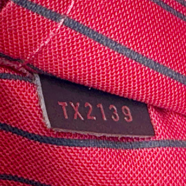 LOUIS VUITTON Neverfull Damier Ebene Wristlet Pouch Brown