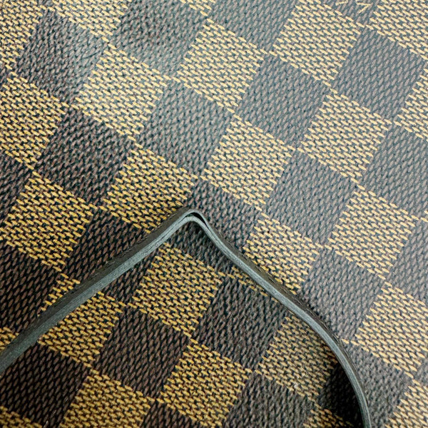 LOUIS VUITTON Neverfull Damier Ebene Wristlet Pouch Brown