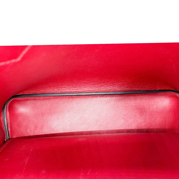 PRADA Double Handle Medium Saffiano Leather Shoulder Bag Black