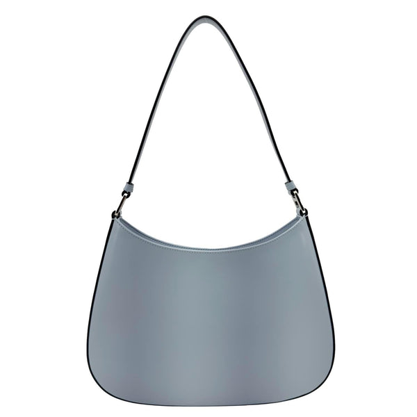 PRADA Cleo Brushed Leather Shoulder Bag Light Blue