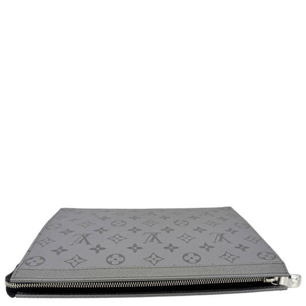 LOUIS VUITTON Voyage MM Monogram Eclipse Pouch Bag Gray