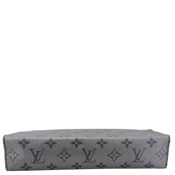 LOUIS VUITTON Voyage MM Monogram Eclipse Pouch Bag Gray